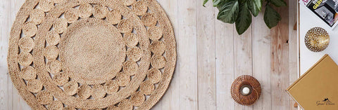 Image of Excel Handmade Round Jute Rug , Natural cvsonia 