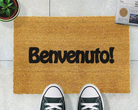 Benvenuto Doormat RUGSANDROOMS 
