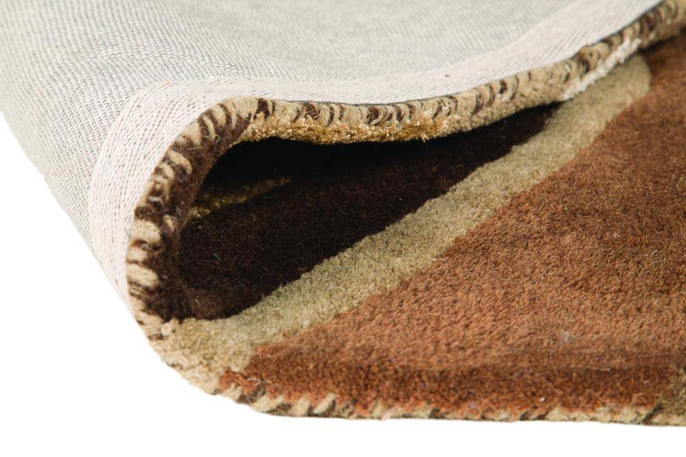 Regina Brown/Taupe Area Rug RUGSANDROOMS 