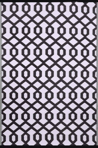 Image of Valencia Coco Brown & Ivory Indoor-Outdoor Reversible Rug cvsonia 