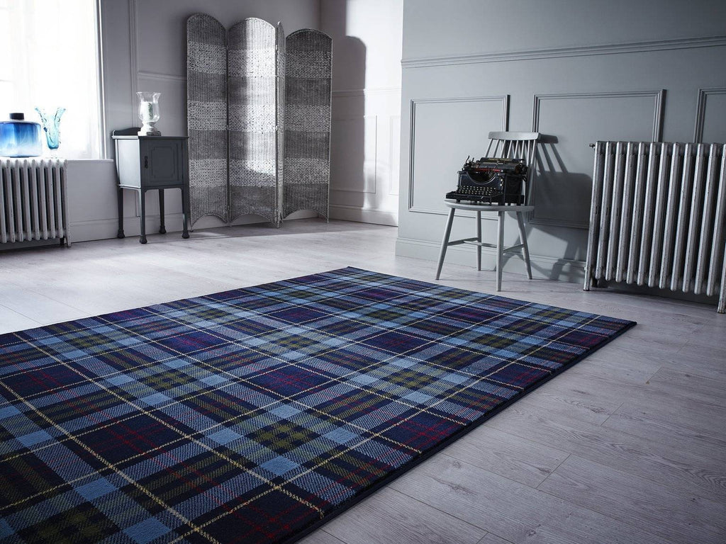 Carina Blue Area Rug RUGSANDROOMS 