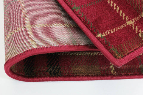 Image of Carina Red Area Rug RUGSANDROOMS 
