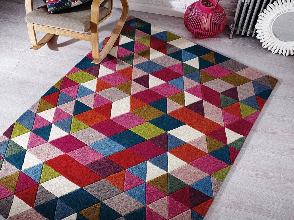 Mona Pink/Multi Area Rug RUGSANDROOMS 
