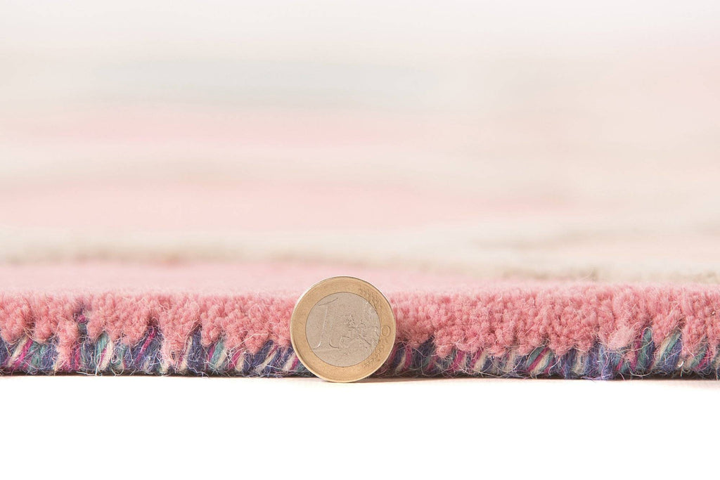Illusion Rosella Trellis Pink/Blue Area Rug RUGSANDROOMS 