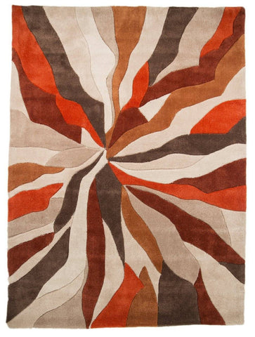 Maddie Orange Area Rug RUGSANDROOMS 
