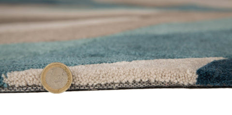 Image of Maddie Teal Area Rug RUGSANDROOMS 