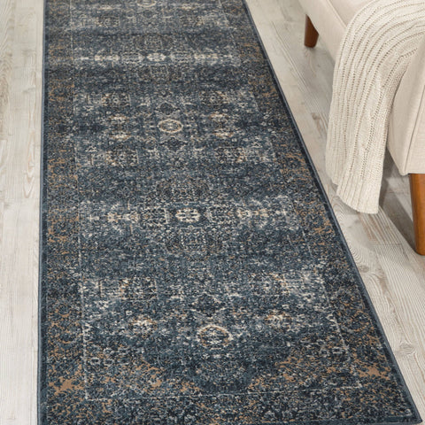 Image of Kathy Ireland Malta Navy 01 Area Rug RUGSANDROOMS 