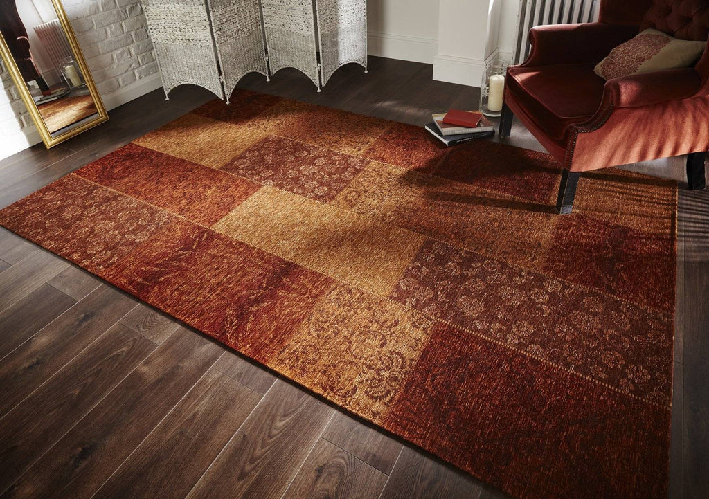 Manhattan Terracotta Area Rug RUGSANDROOMS 