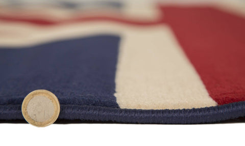 Image of Yuri Red/White Area Rug RUGSANDROOMS 