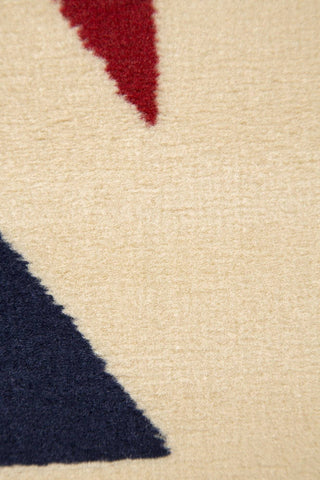 Image of Yuri Red/White Area Rug RUGSANDROOMS 