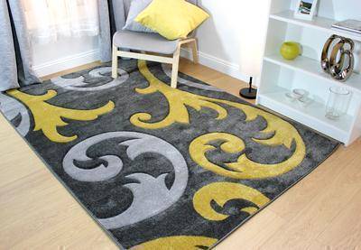 Nelu Ochre Area Rug RUGSANDROOMS 