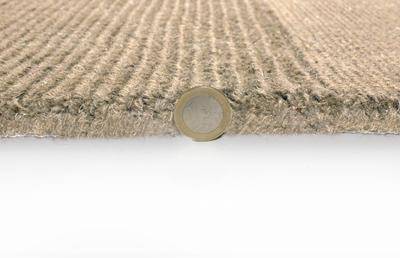 Image of Wool Squares Beige Area Rug RUGSANDROOMS 